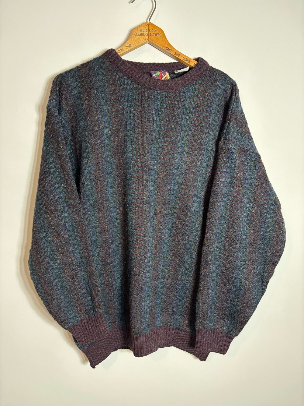 Vintage Woodman Wool Blend Knit Sweater Made in England XL